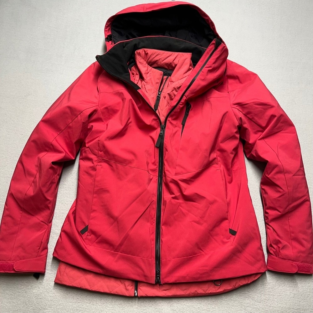 Body Glove‎ Ski Snow Jacket extreme Lined cold pink/Red Insulated Hooded Zip Up